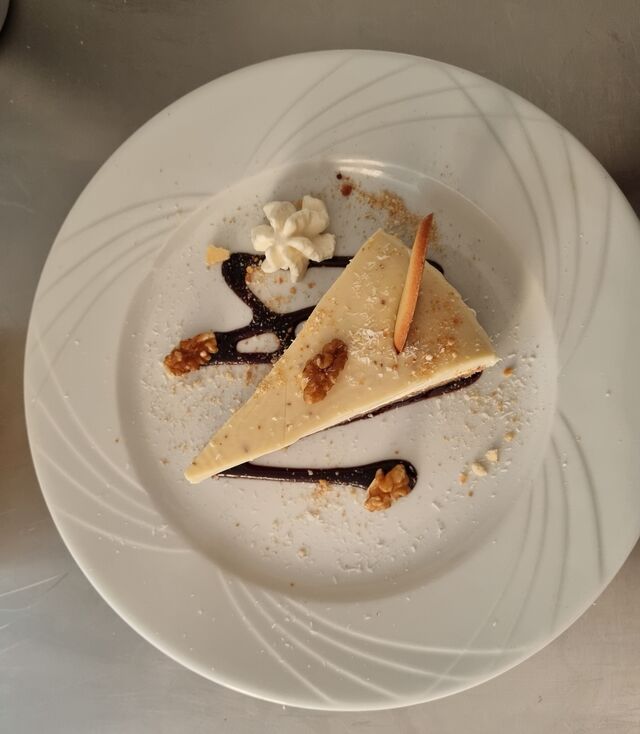 Gâteau aux noix bavaroise vanille