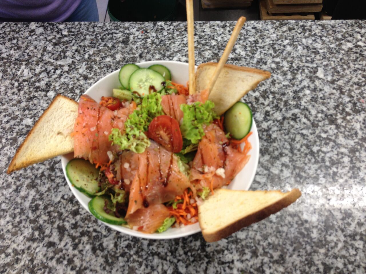 Assiette de saumon fumé