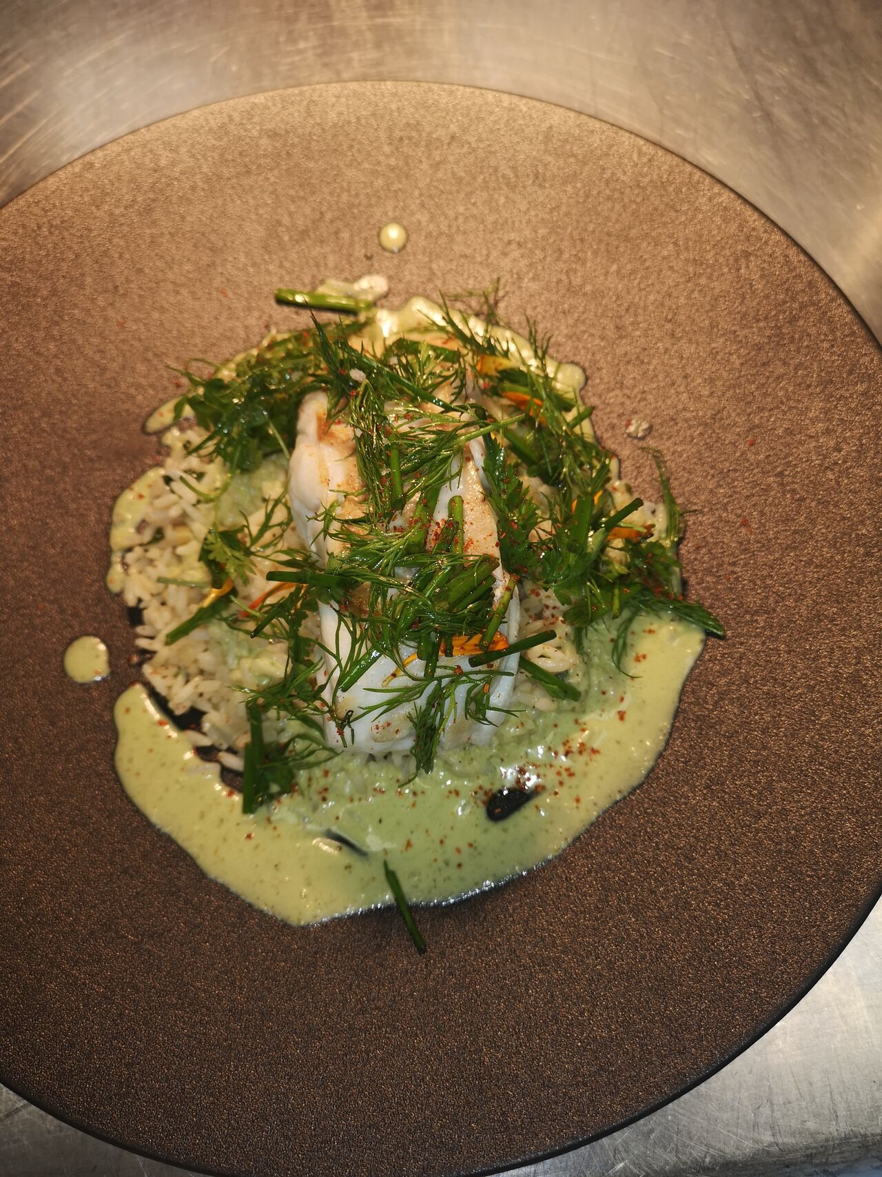 Cabillaud en habits d’herbes