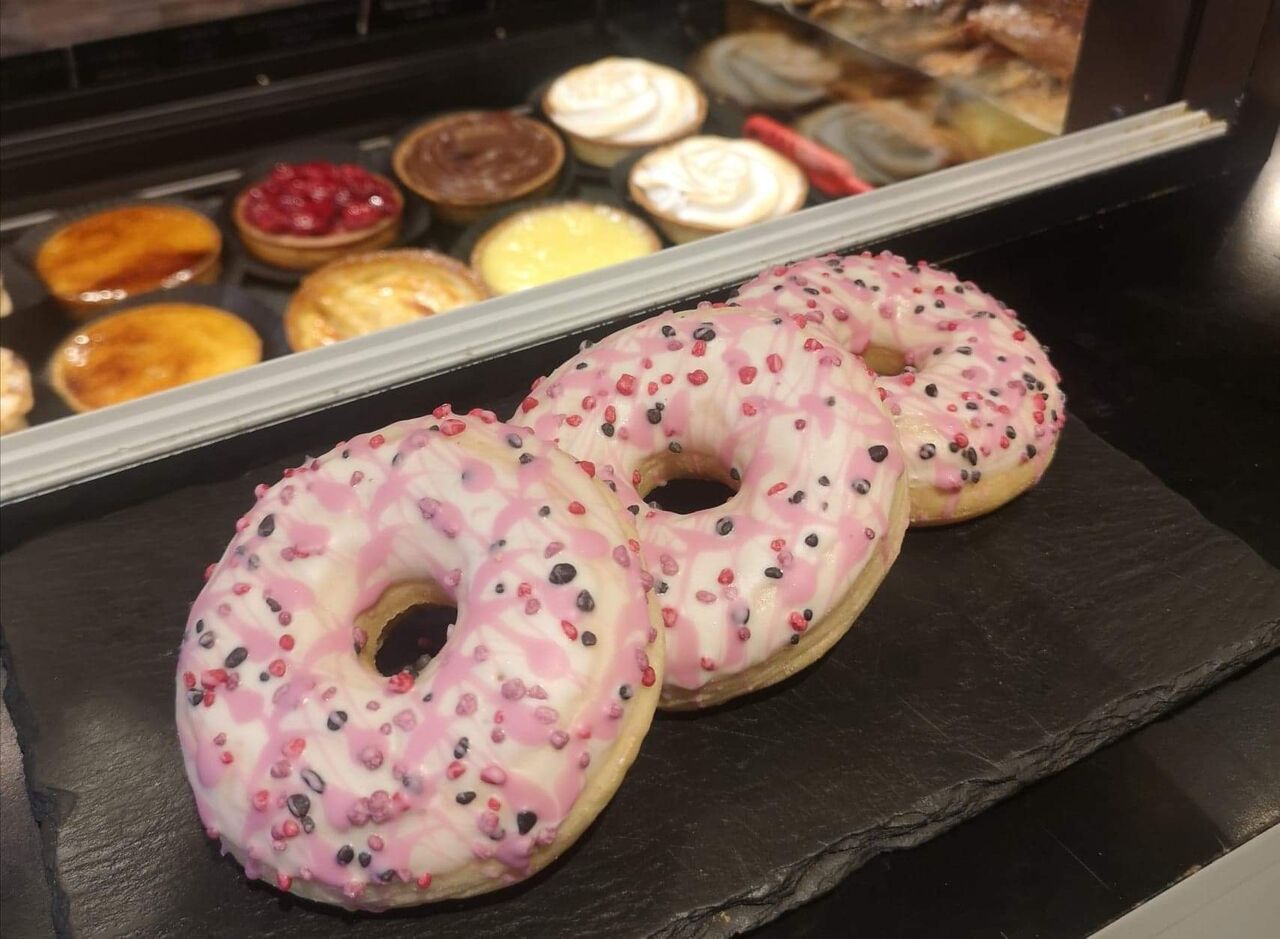Donut cheesecake framboise 