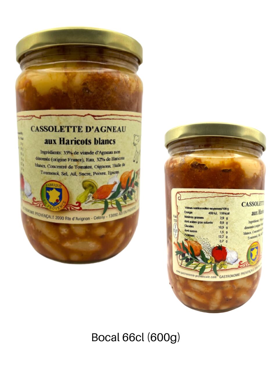 CASSOLETTE D'AGNEAU aux Haricots Blancs - 600g