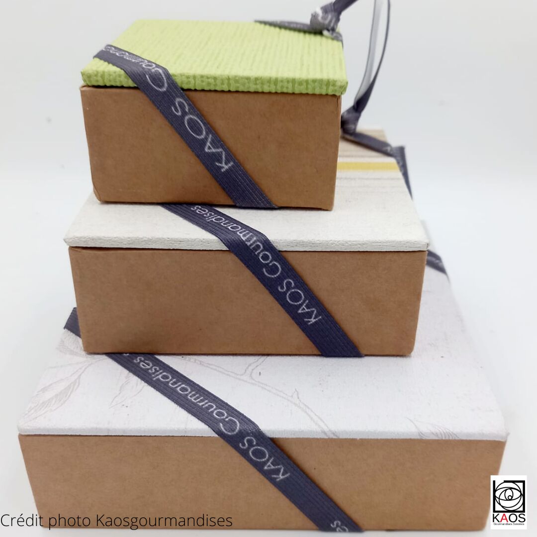 Boîtes de chocolat artisanales numérotées différents formats disponibles 