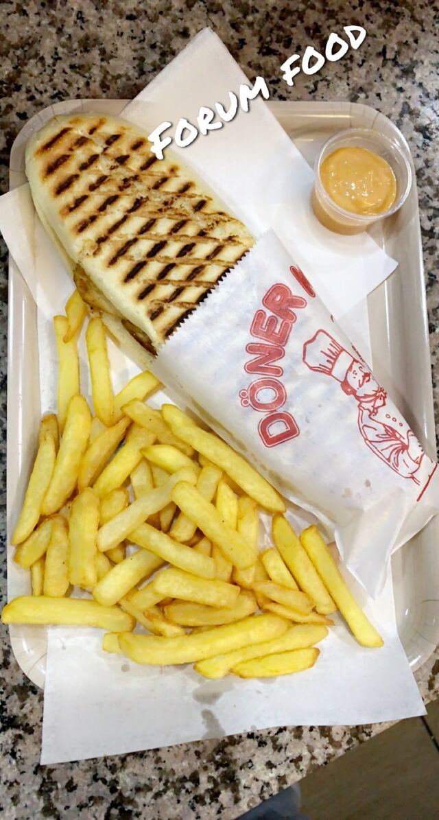 Panini 3 fromages plus frites 