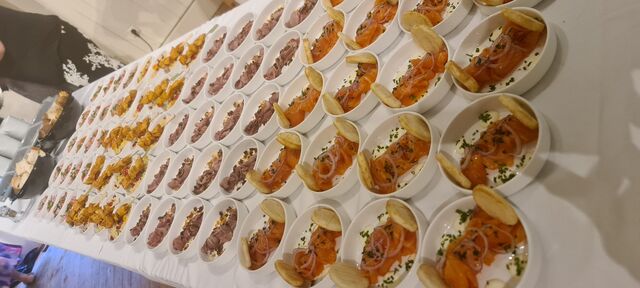 Voorgerechtjes in buffet vorm 