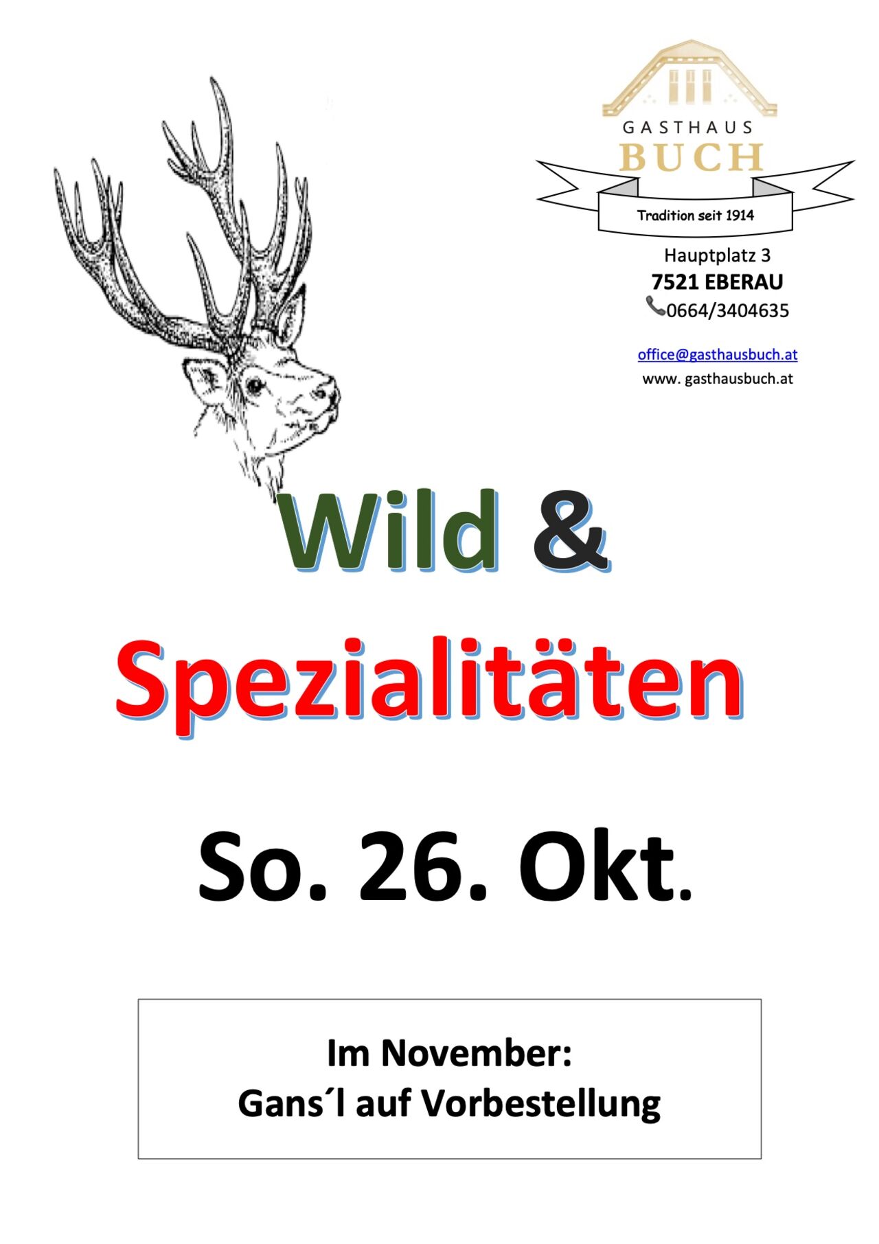 Wildspezialitäten