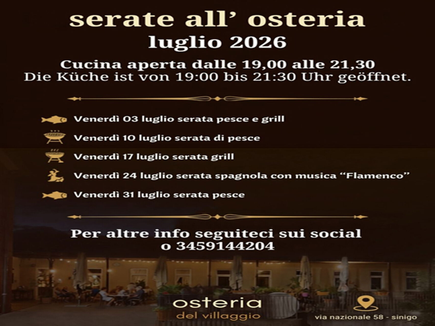 Serate d'estate all'osteria