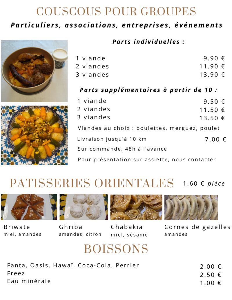 Formule couscous pour groupes