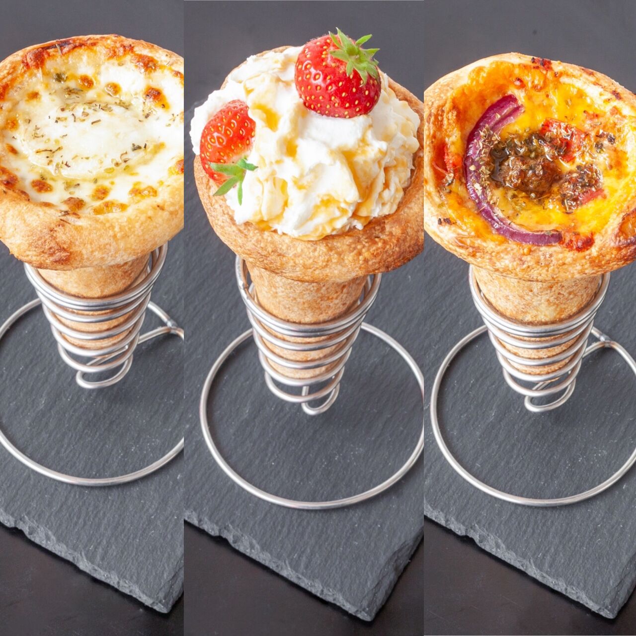 Chèvre miel / fraise-spéculos / picono