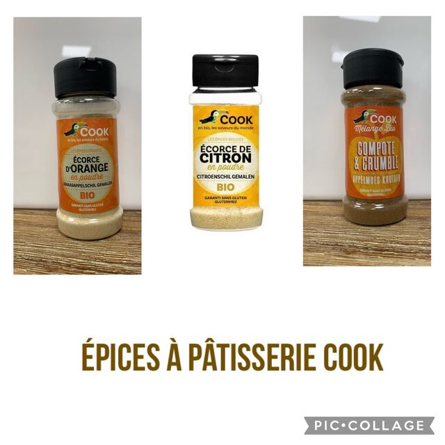 les épices pour pâtisser Cook disponibles en boutique !