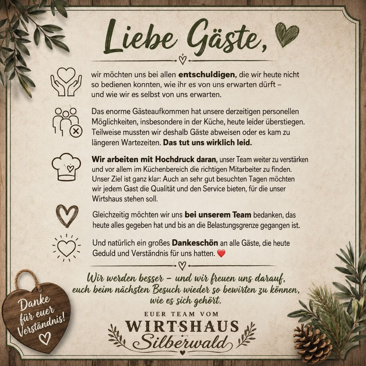 Es Tut Uns Leid! ♥