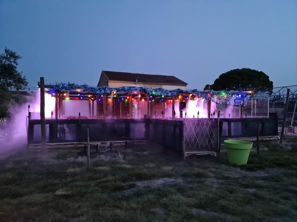 Terrasse aves ses brumisateurs