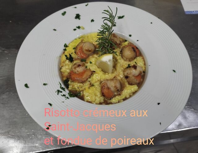 Le risotto aux Noix de saint-Jacques