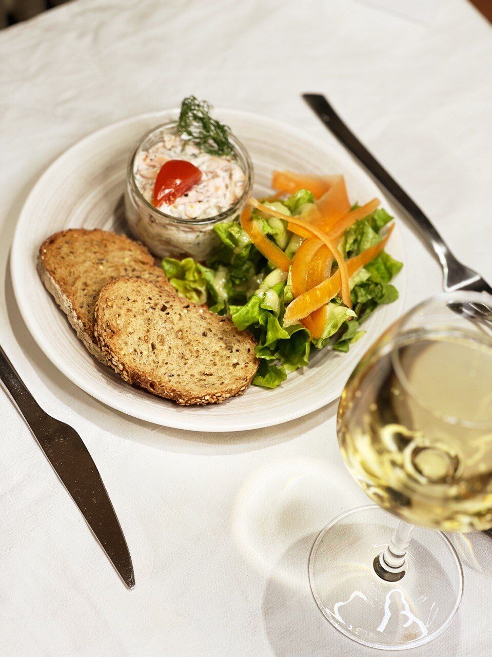 Rillettes de truite et ses toast