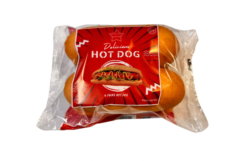 Hot Dog1 paquet de 4 pains Hot dog