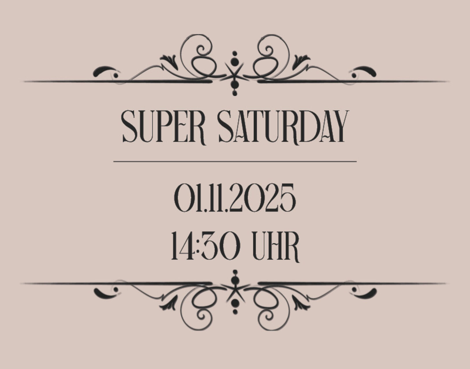01.11. - SUPER SATURDAY