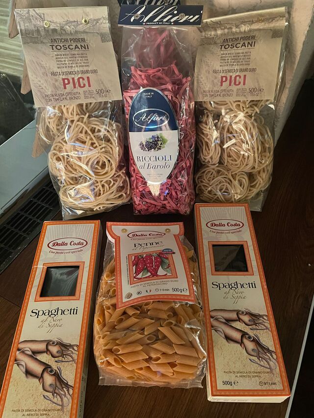 Einige Nudelsorten, die wir gerne beim Kochen für Sie verwenden.