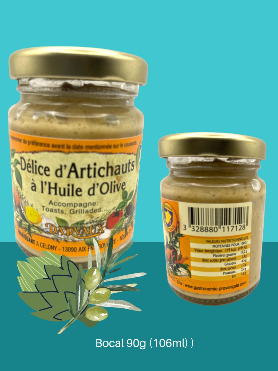 DÉLICE D'ARTICHAUTS - 90g - 106ml
