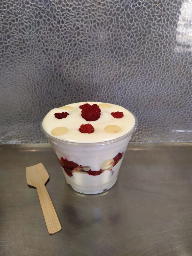 TiramisuFramboise+pépites de chocolat blanc