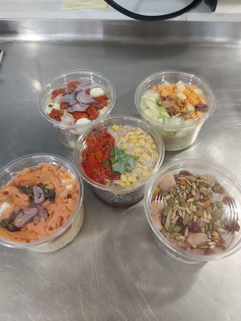 salade people; salade from's; salade riz noir; salade créative et salade maise