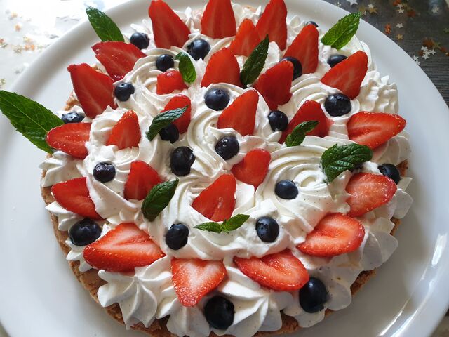 Tarte aux fraises façon cameleon voyageur