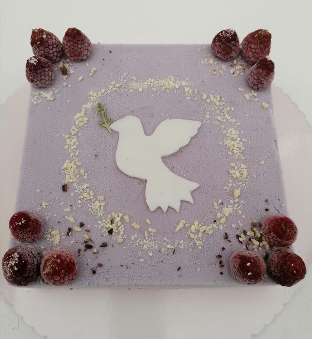 Eistorte zur Kommunion - viereckig