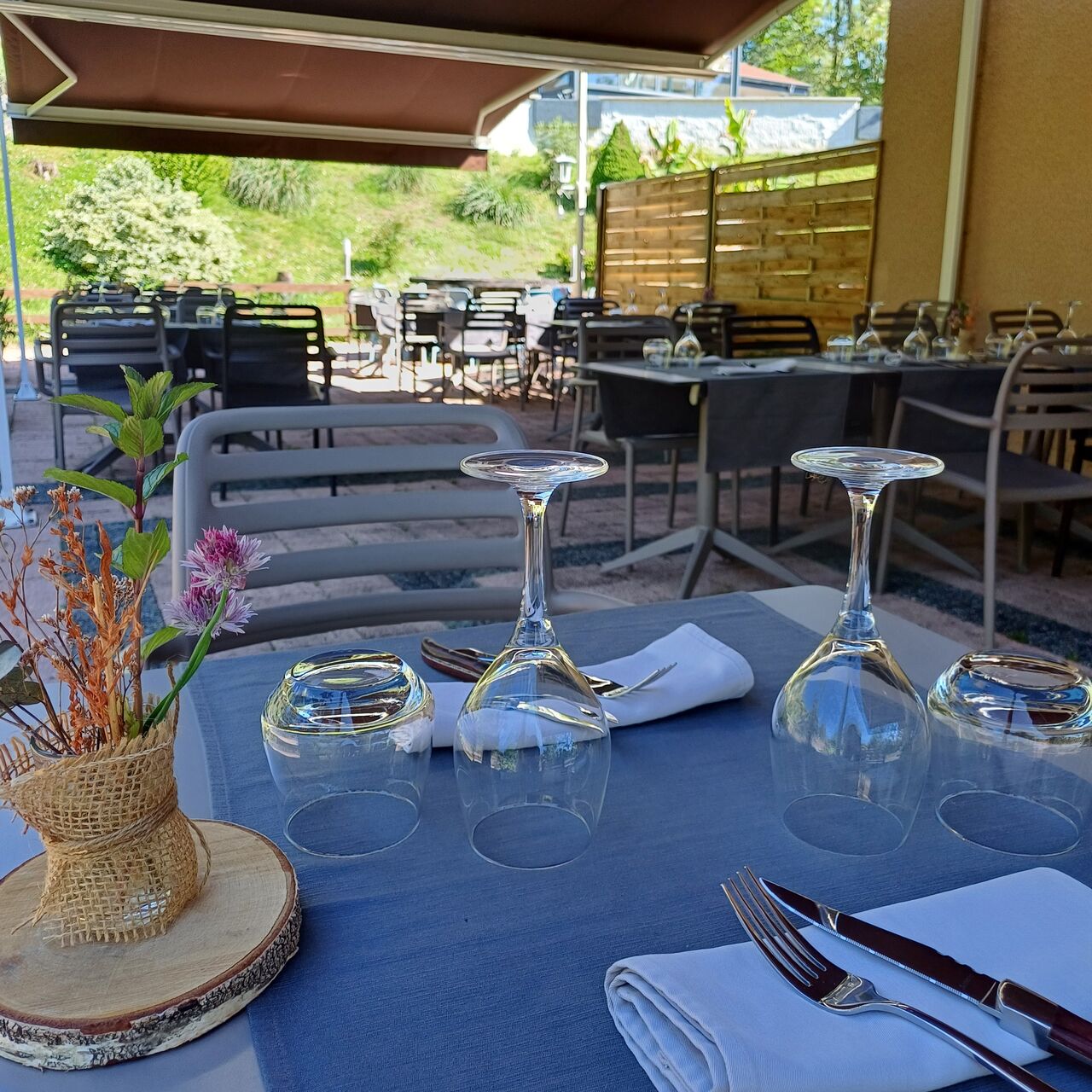 Terrasse ombragée