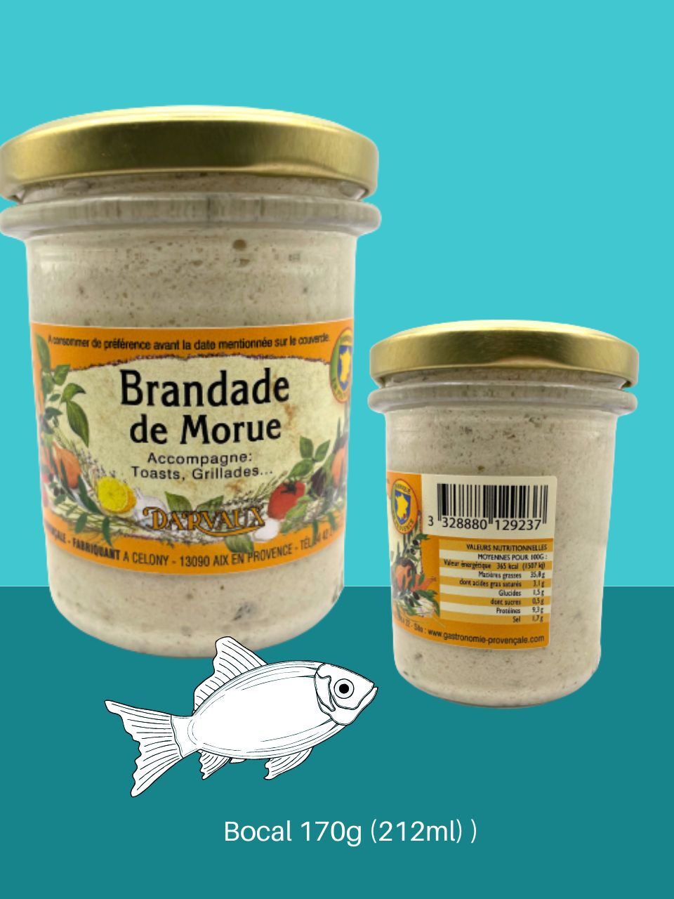 BRANDADE DE MORUE - 170g - 212ml