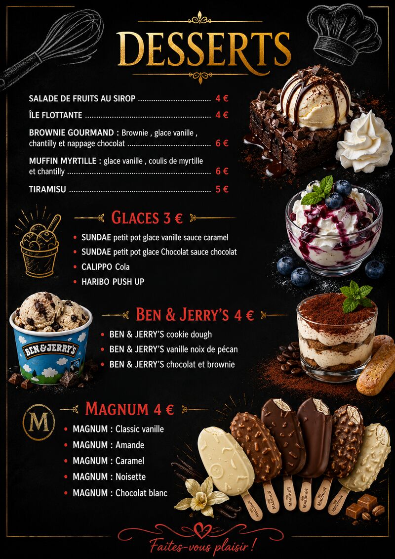 desserts
