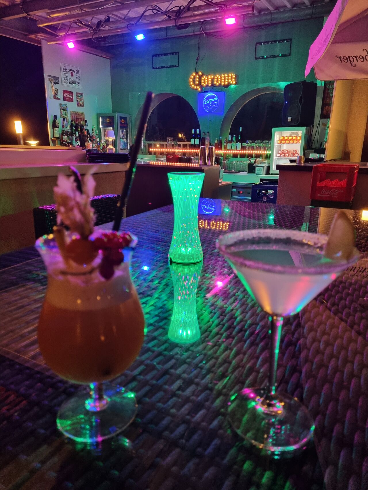 Cocktails auf der Dachterrasse 