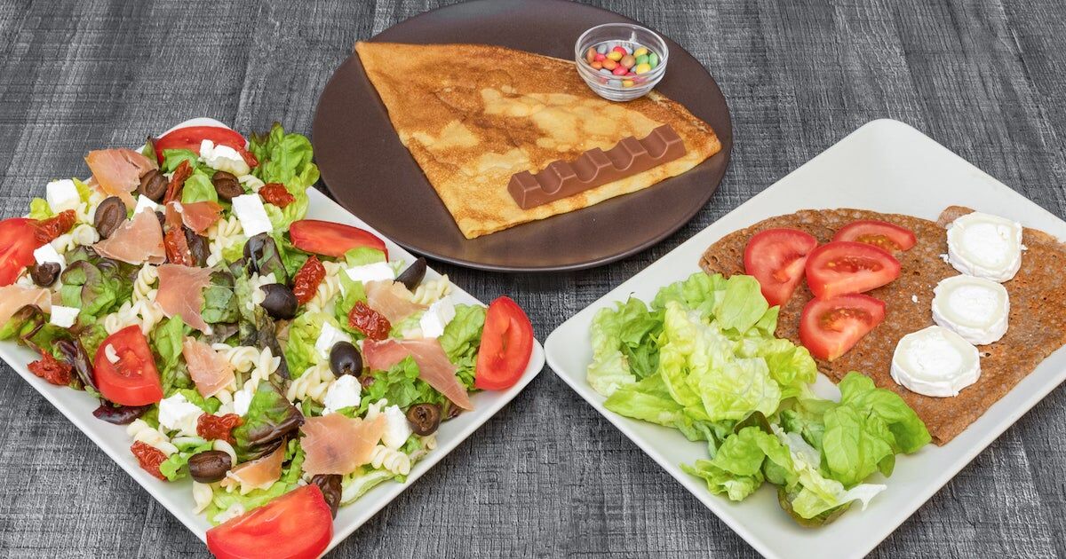 Salades galette et crêpe