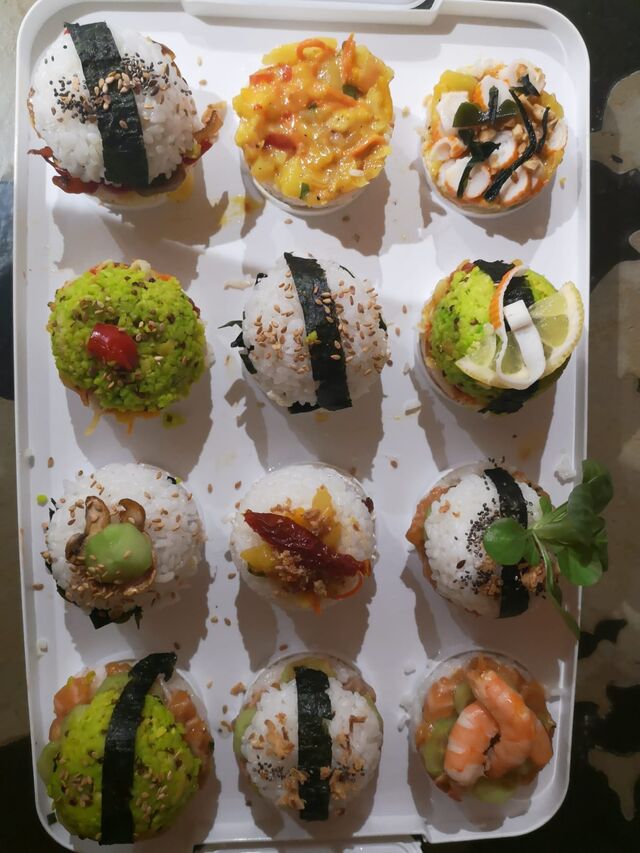 Nos sushis macarons et burgers