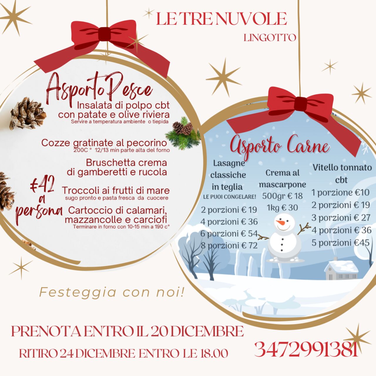 Asporto di NATALE