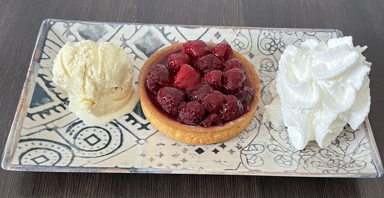 Tarte aux framboises