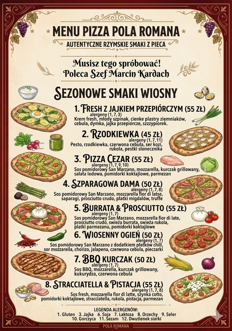 Pizza Pola Romana / Sezonowa