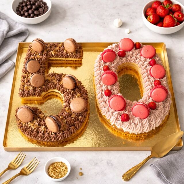 • NUMBER CAKE • Élégant et ultra gourmand, il fait toujours son petit effet sur la table... et encore plus à la dégustation!