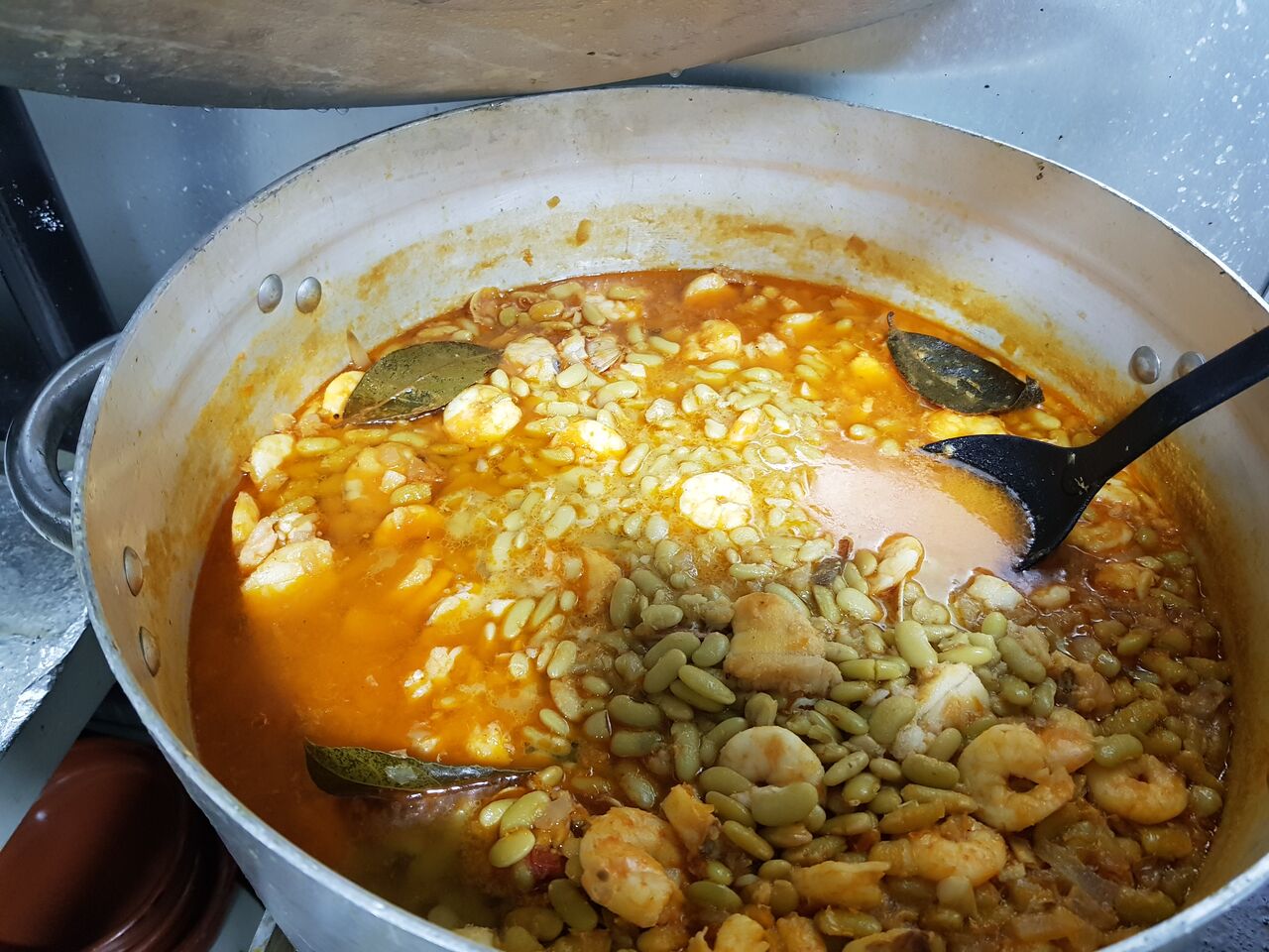 Verdinas con rape y gamba Blanca 