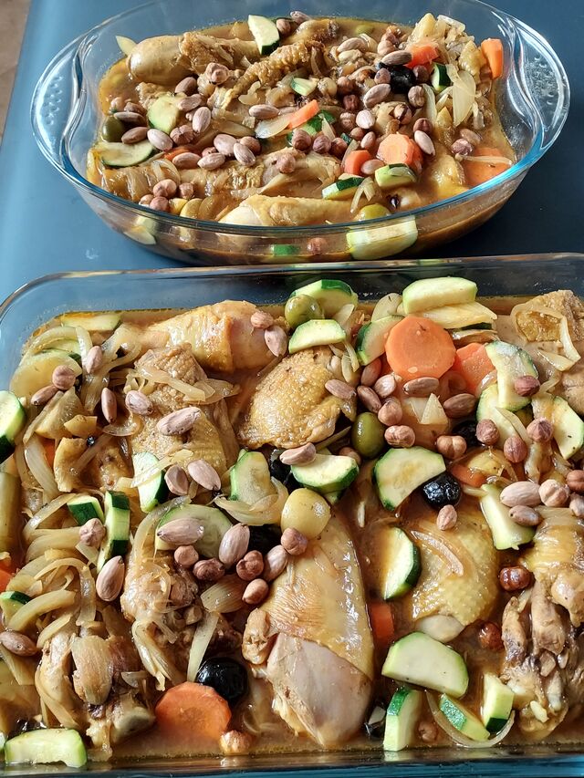 tajine de poulet pour repas en livraison