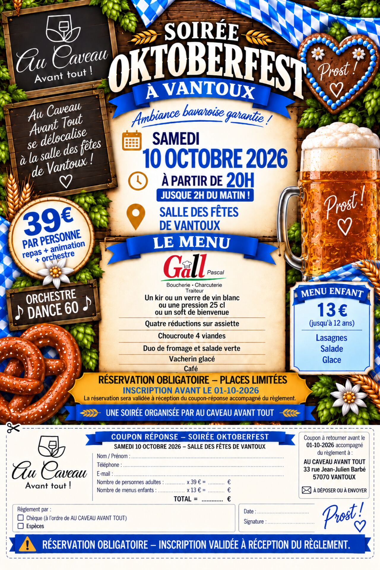 OKTOBERFEST le 10 OCTOBRE 2026 !