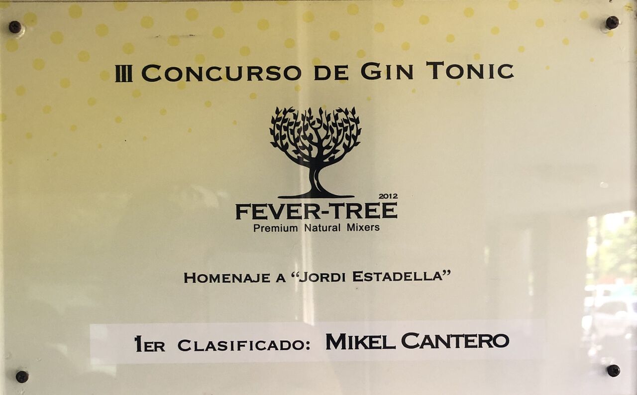 Placa Ganador
III Concurso Internacional de Gin & Tonic homenaje a Jordi Estadella by Fever Tree de San Sebastian Gastronomika
