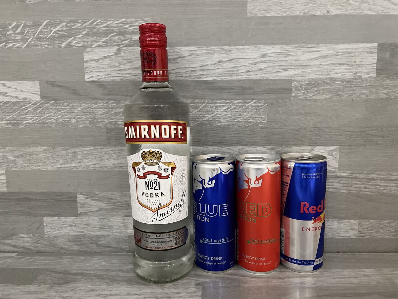 30 e smirnoff avec 3 canette au choix 