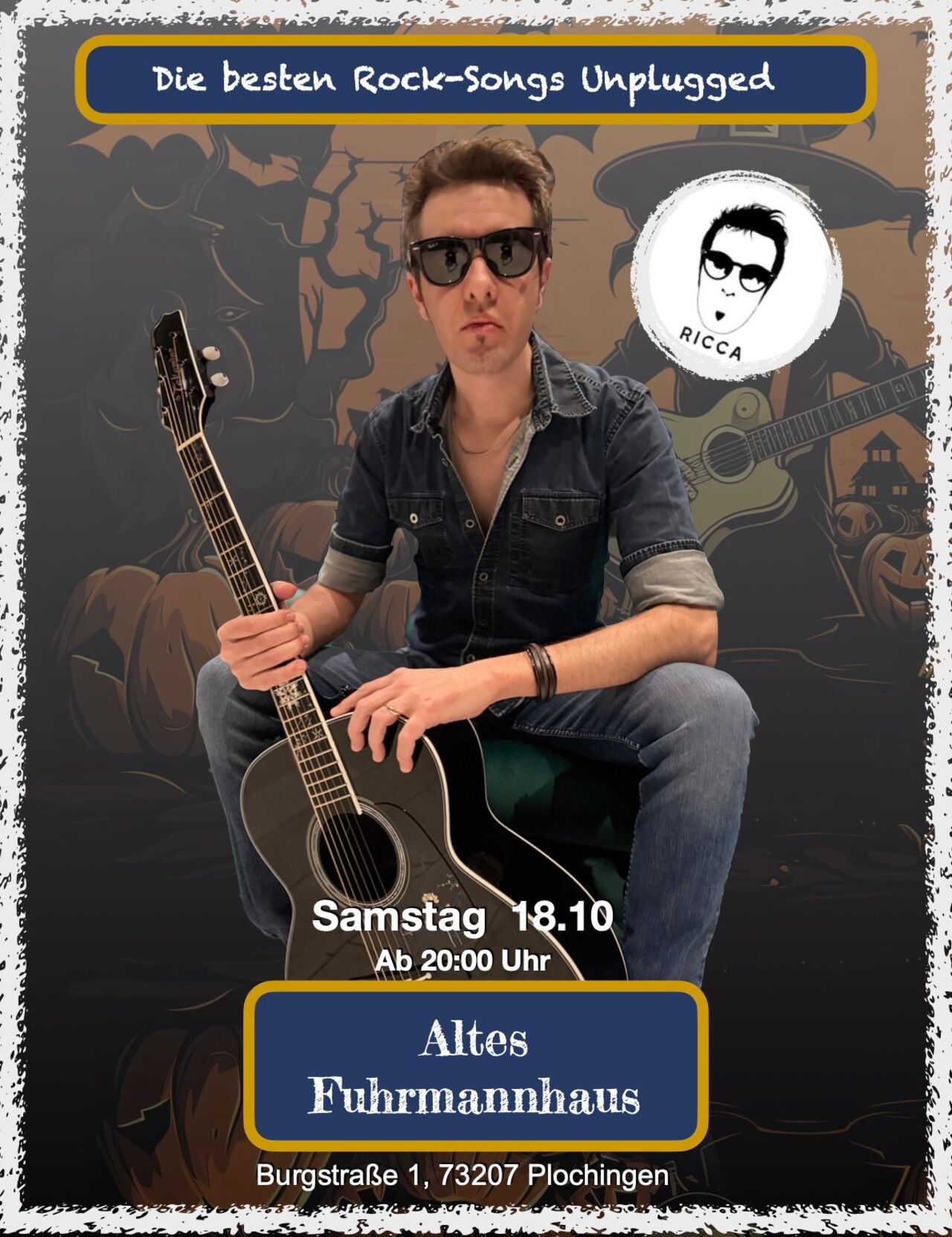 Der Sänger Ricca von "Dock 11" Unplugged am 18.10.25