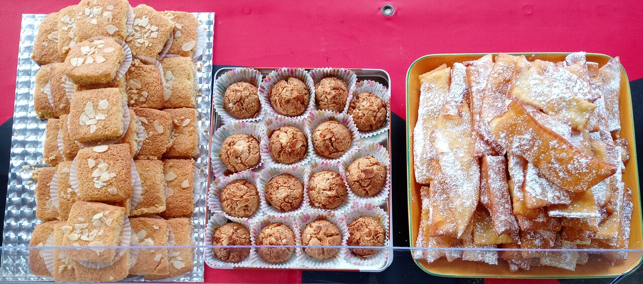 Gâteau semoule amandes / Mantecaos Andalous / Oreillettes