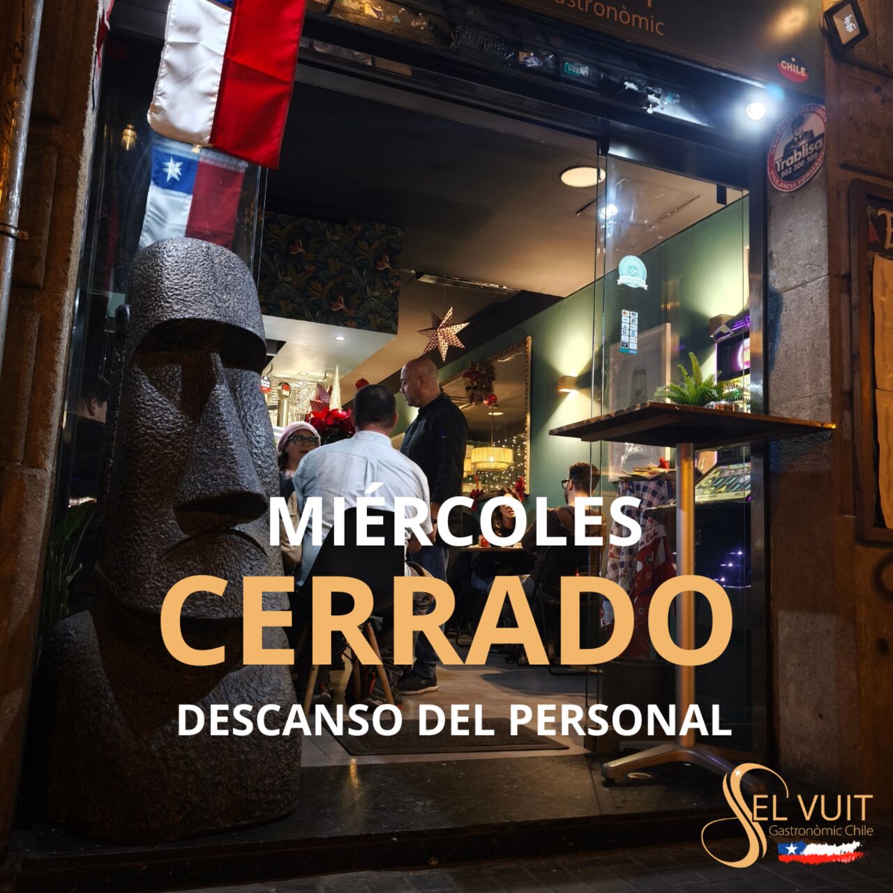 Miércoles, cerramos