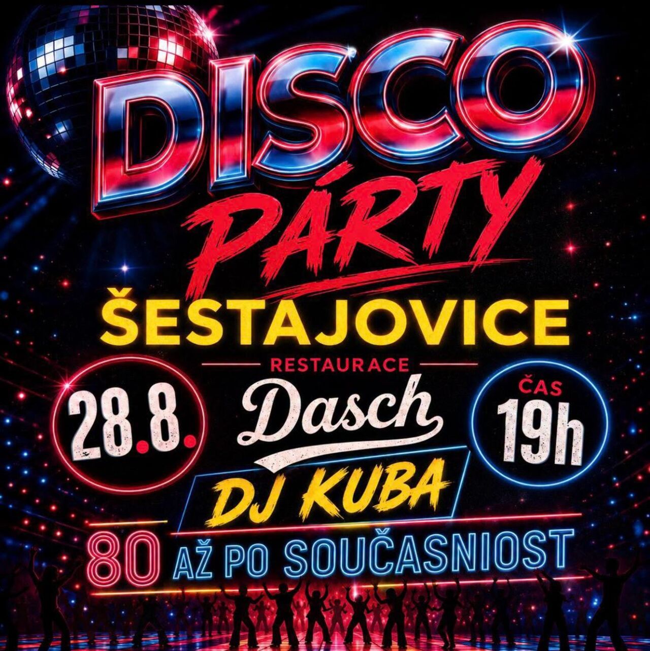 DISCO PARTY 28.08.2026