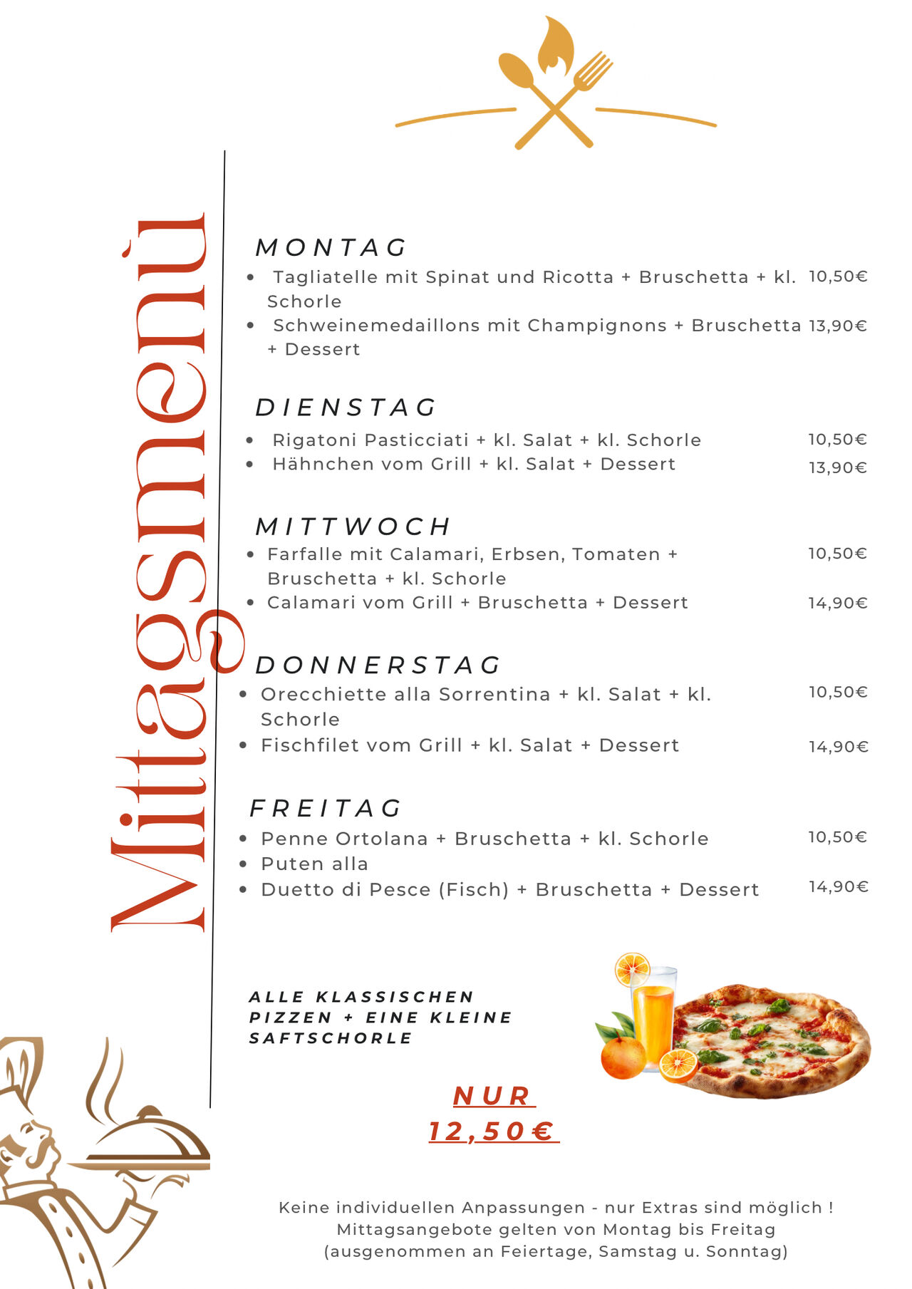 MITTAGSMENU