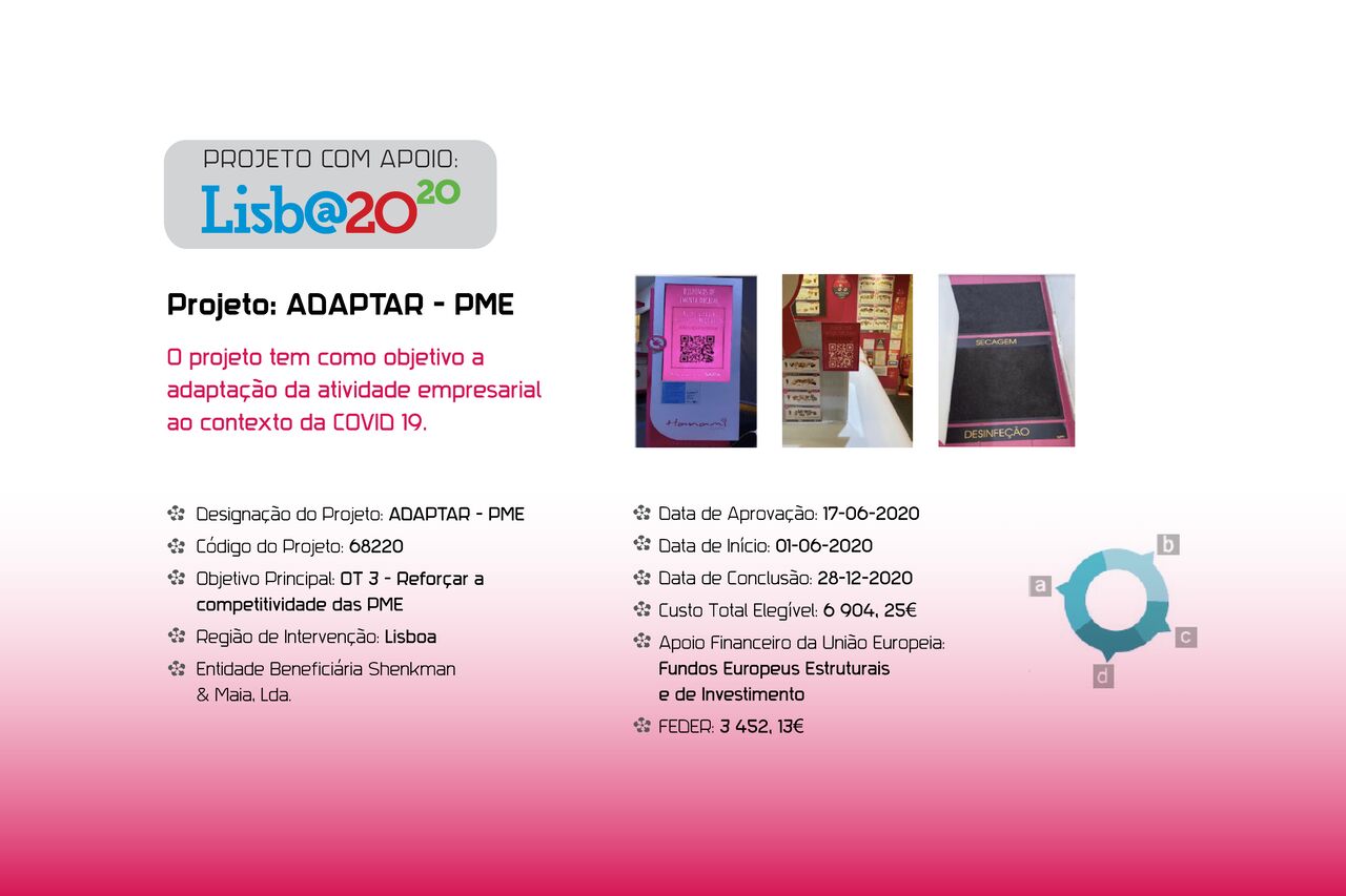 Projeto com apoio: Lisbo@2020