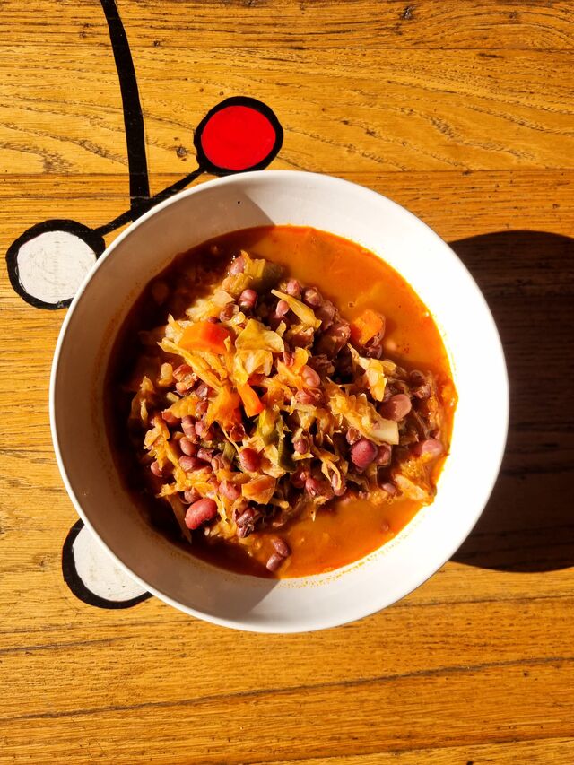 Jota varivo s azuki grahom