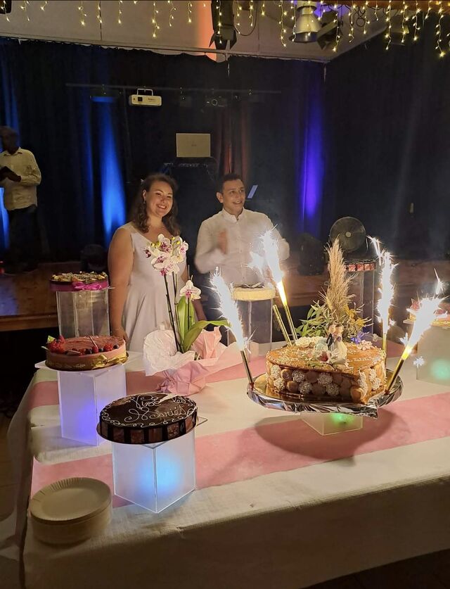 Réception mariage 7 entremets et pièce montée 