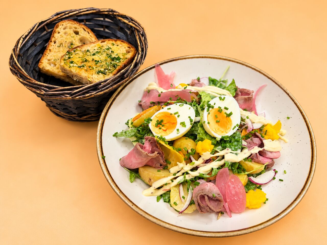 Menü 5: Lauwarmer Herbstsalat 