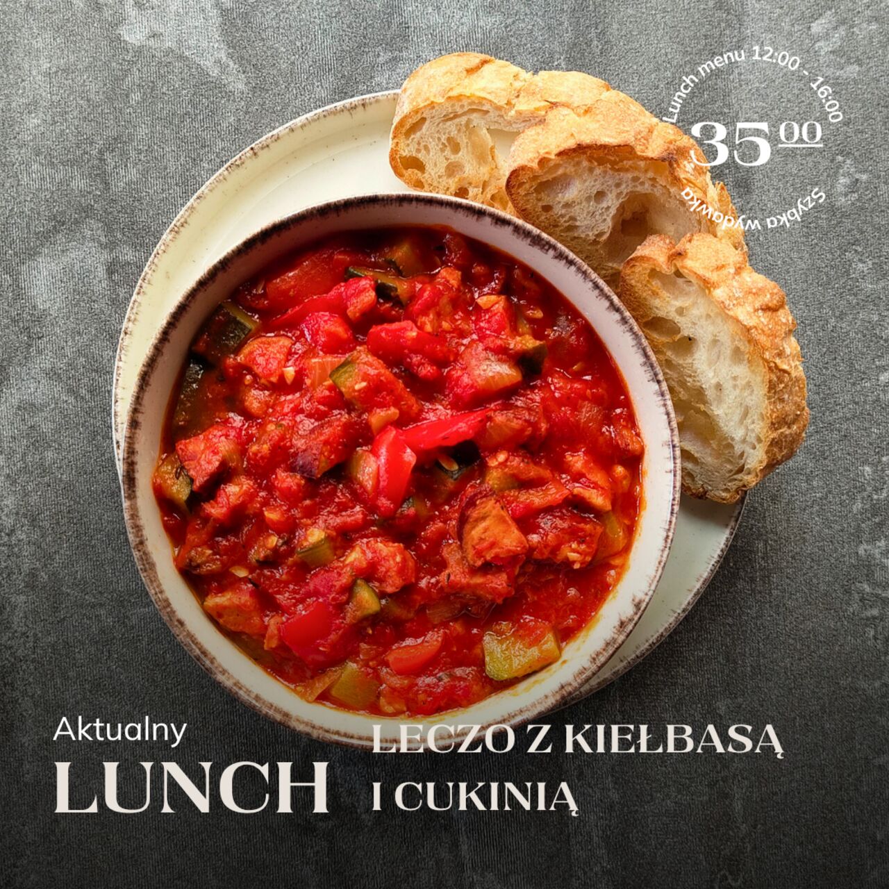 Szybki Lunch w Graciarni za 35zł od 12:00 do 16:00